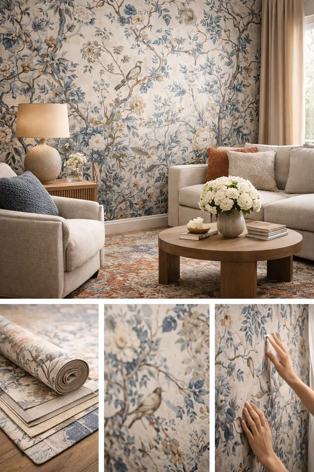 Grasscloth Wallpaper Detail